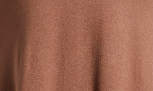 24seven Comfort Apparel Scoop Neck Jersey Dress In Mocha
