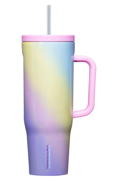 Corkcicle Cruiser 40-Ounce Insulated Tumbler with Handle in Rainbow Unicorn at Nordstrom