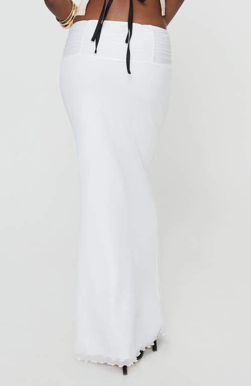 Shop Princess Polly Meredith Maxi Skirt In White