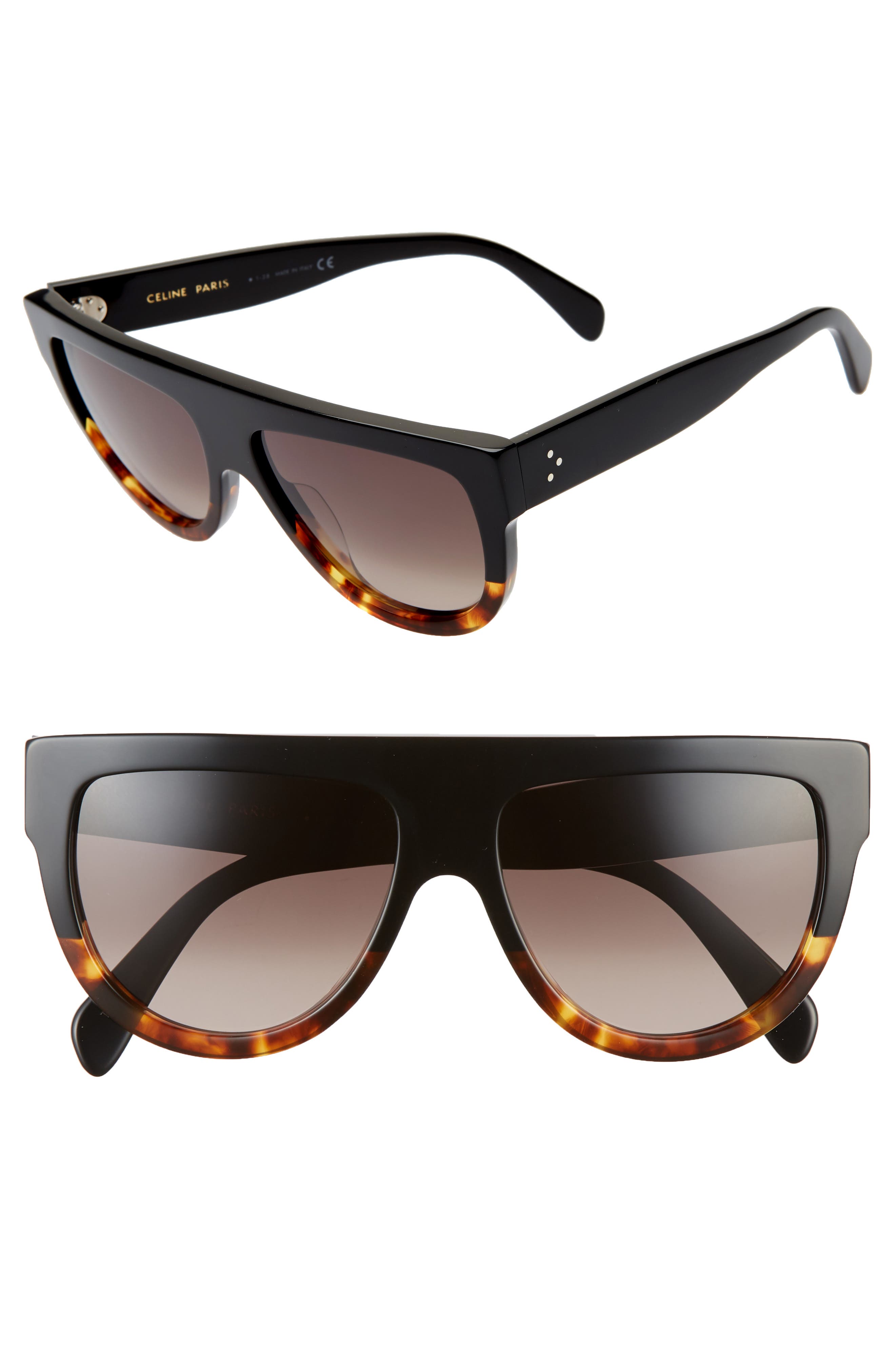 brown flat top sunglasses