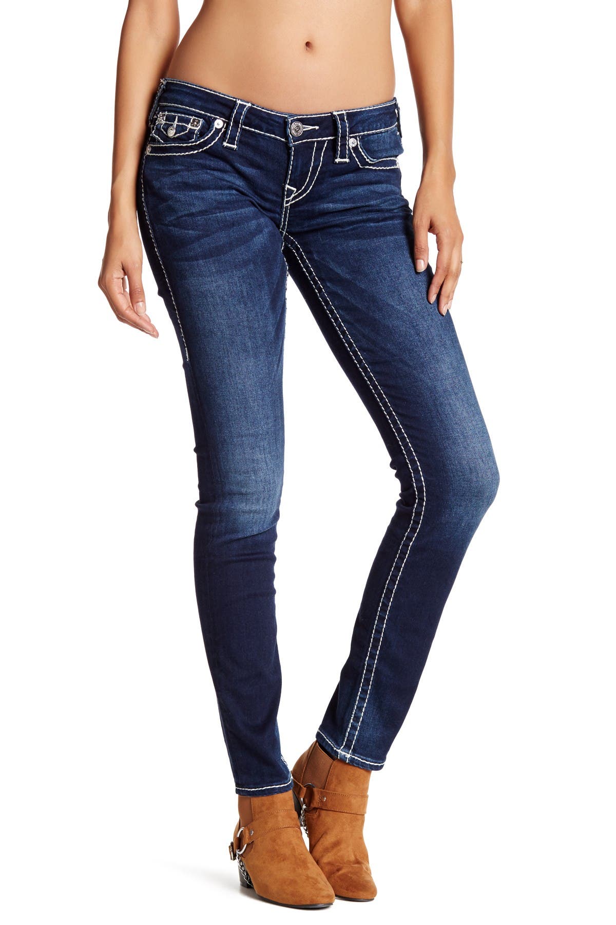 true religion flap pocket skinny jeans