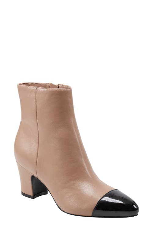 Shop Marc Fisher Ltd Aleea Cap Toe Bootie In Light Natural