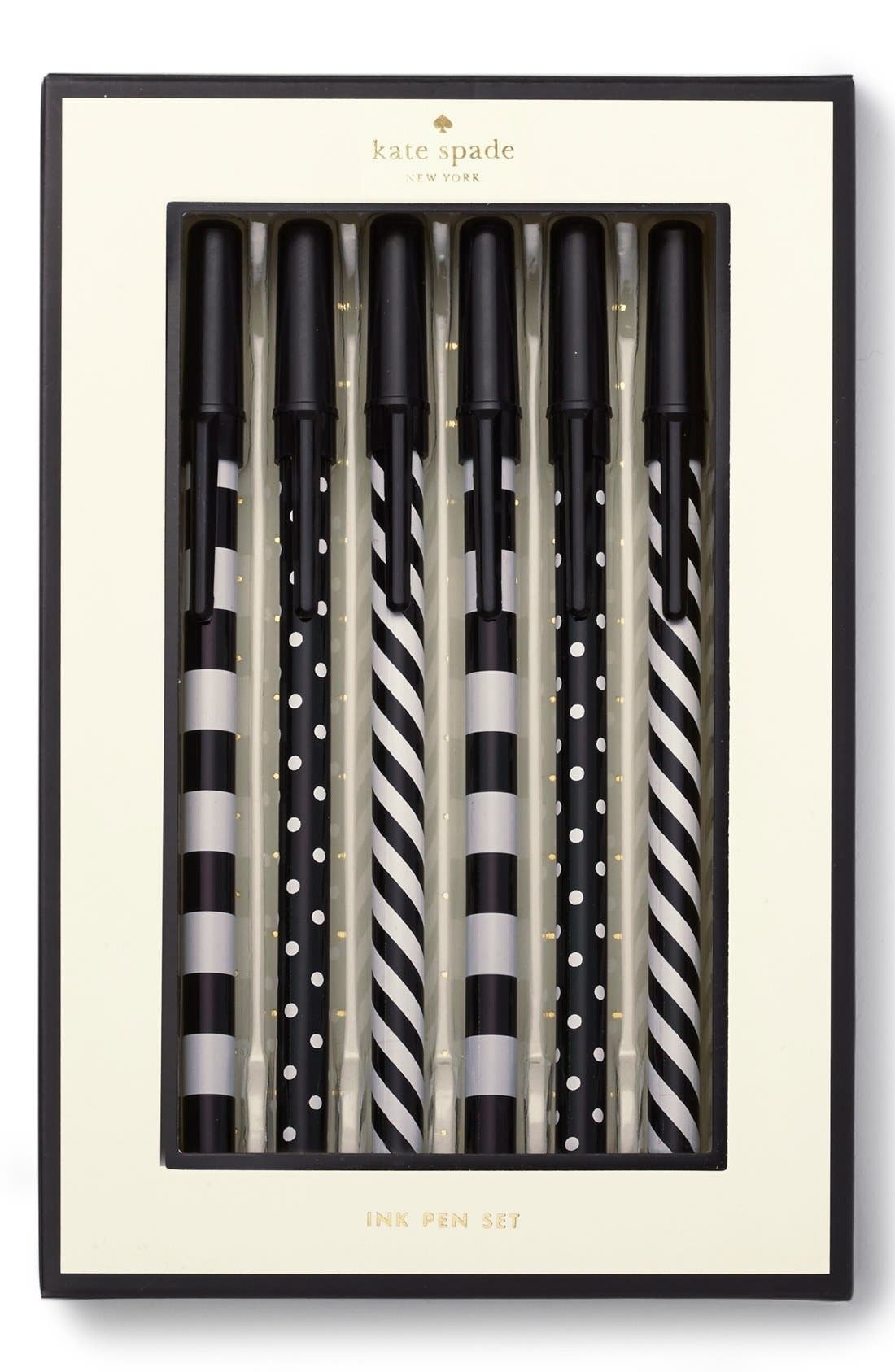 kate spade new york 'dots and stripes' ink pens (set of 5) Nordstrom