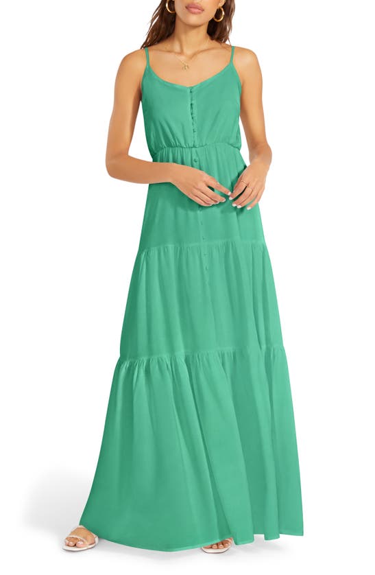 Bb Dakota By Steve Madden Been So Long Tiered Dress In Vivid Green ...