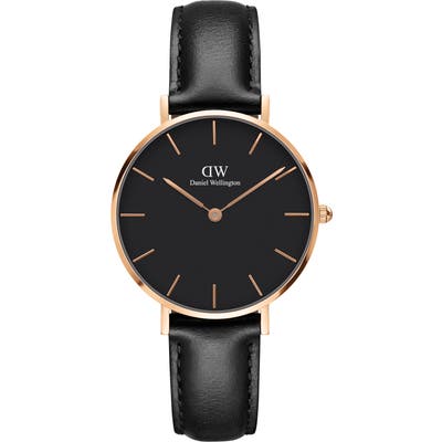 Daniel Wellington Classic Petite Leather Strap Watch, 32Mm