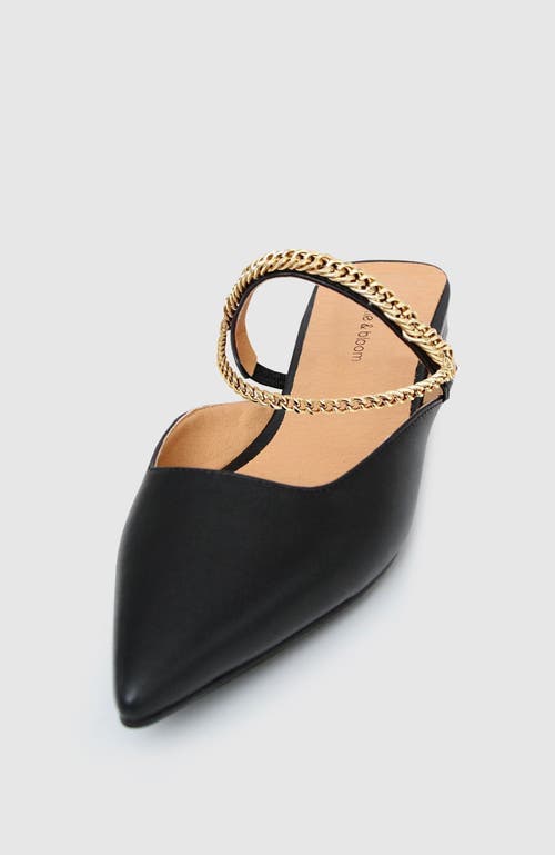 Belle & Bloom On The Go Leather Flat - Black