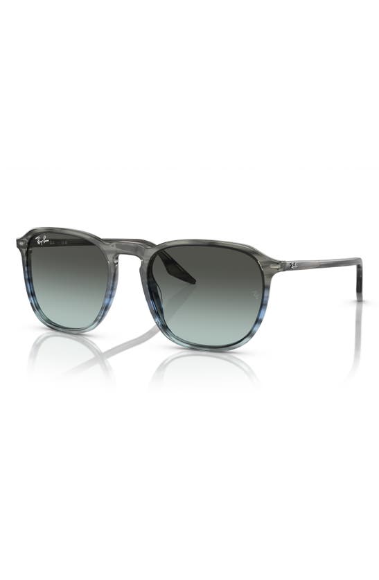 Shop Ray Ban Ray-ban 55mm Square Sunglasses In Grey Gradient