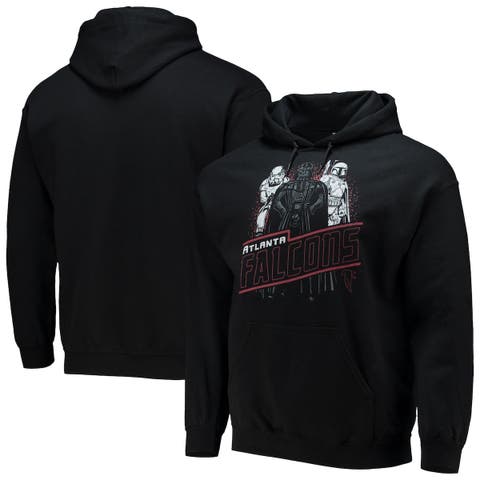 Boss Men's NFL Atlanta Falcons Cotton Blend Printed Regular Fit Hoodie - Black - Size Small - Charcoal