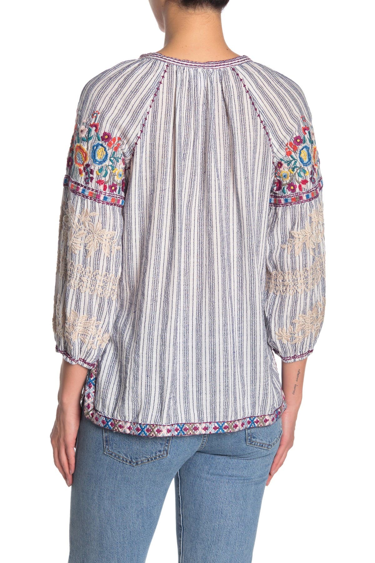 johnny was allegra peasant blouse