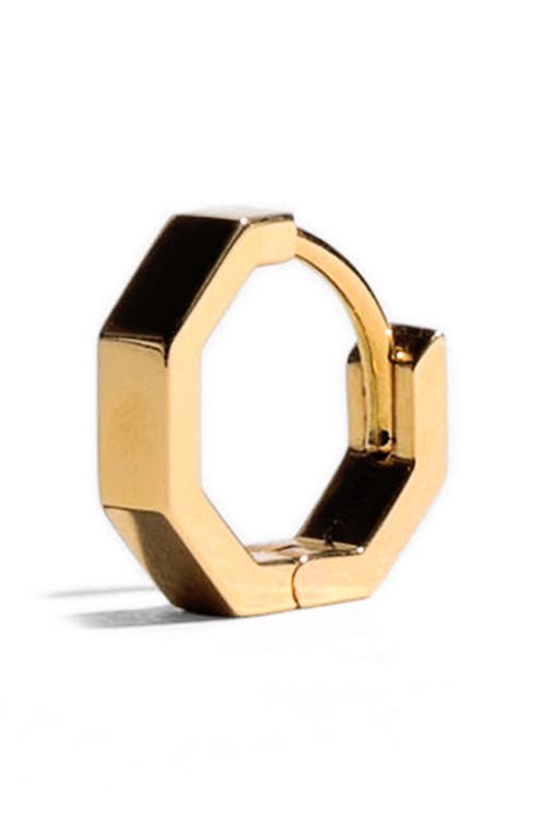 JEM Paris Octogone 18k Gold Single Huggie Earring in 18K Yellow Gold