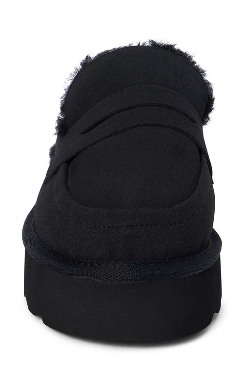 Shop Coconuts By Matisse Stowe Faux Fur Platform Loafer Mule In Black