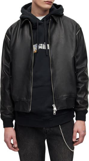 Givenchy Kids Black Mini Me Leather Bomber Jacket
