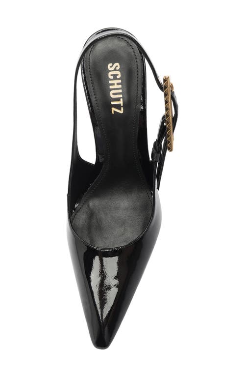 Shop Schutz Ciara Slingback Pointed Toe Pump In Black
