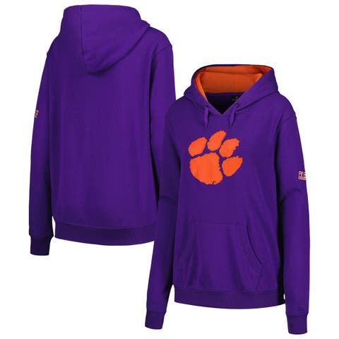 Nike mini swoosh oversized cropped purple zip through online hoodie