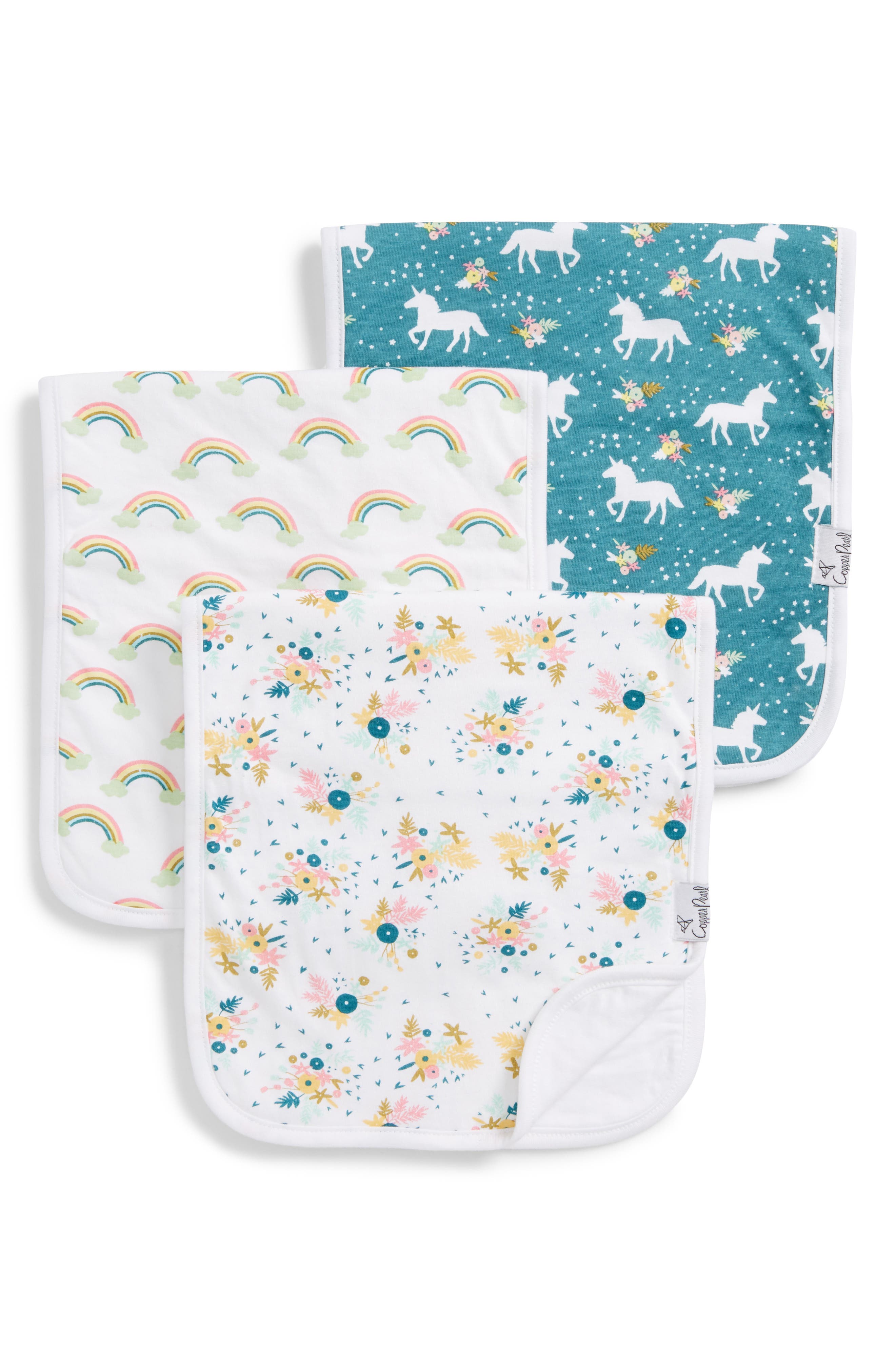 Copper Pearl 3Pack Burp Cloths Nordstrom