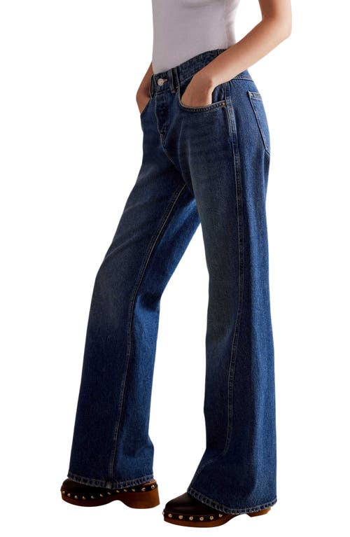 Shop Free People Expert Advice High Waist Flare Jeans In Sea Brushed