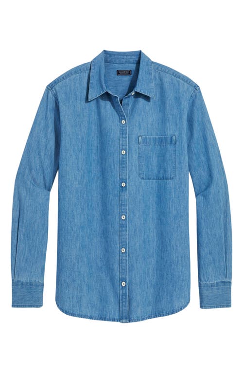 Chambray Button-Up Shirt in Morning Mist
