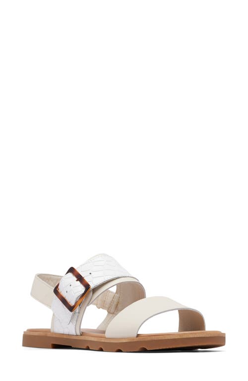 Sorel Ella Iii Slingback Sandal In Chalk/gum 2