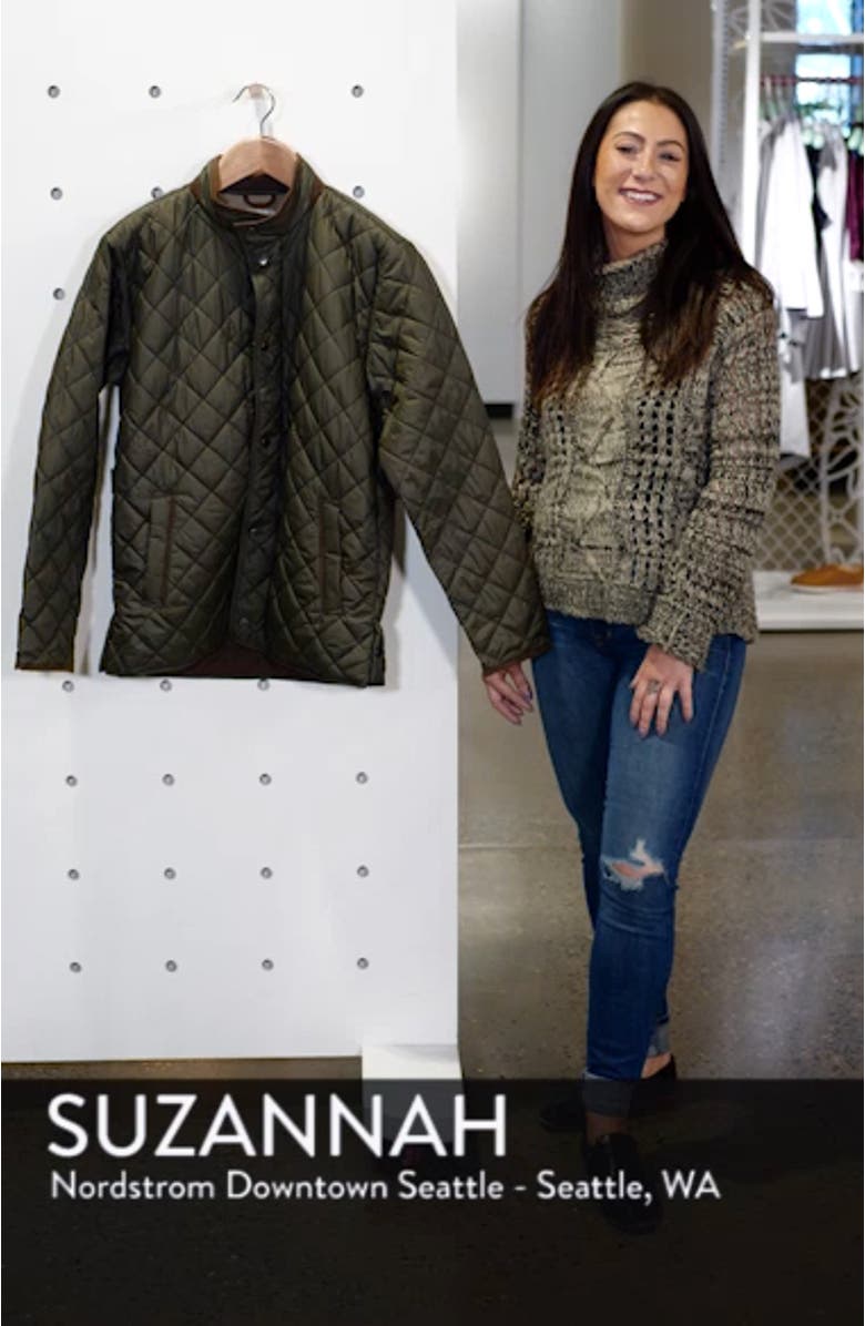 Suffolk Quilted Water-Resistant Car Coat, sales video thumbnail