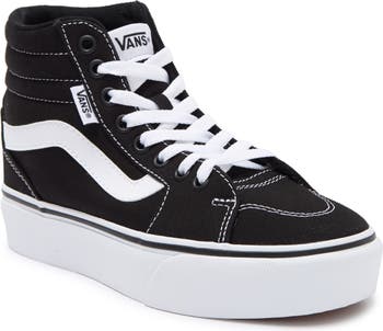 High top clearance platform vans womens