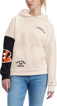 Women's Tommy Hilfiger Cream/Black New Orleans Saints Harriet Pullover Hoodie Size: Small