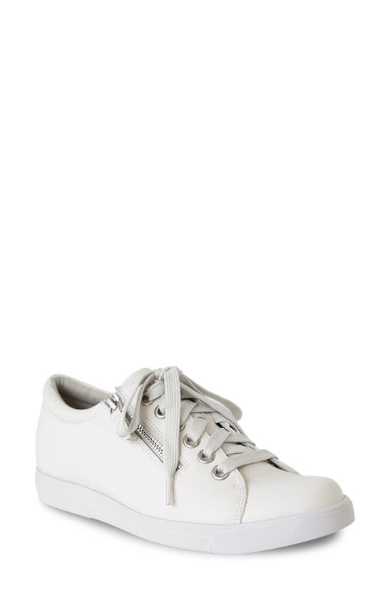 Shop Munro Jamie Zip Sneaker In Off White
