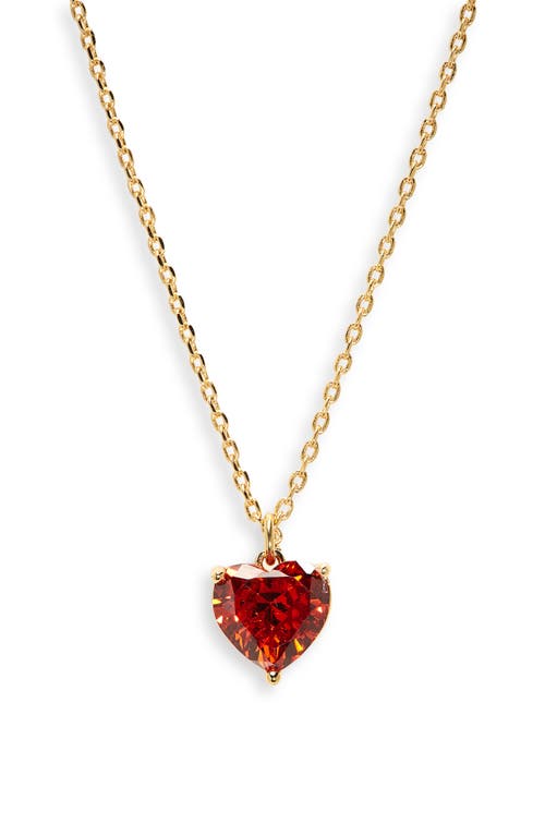 Kate Spade New York My Love Birthstone Heart Pendant Necklace In Gold
