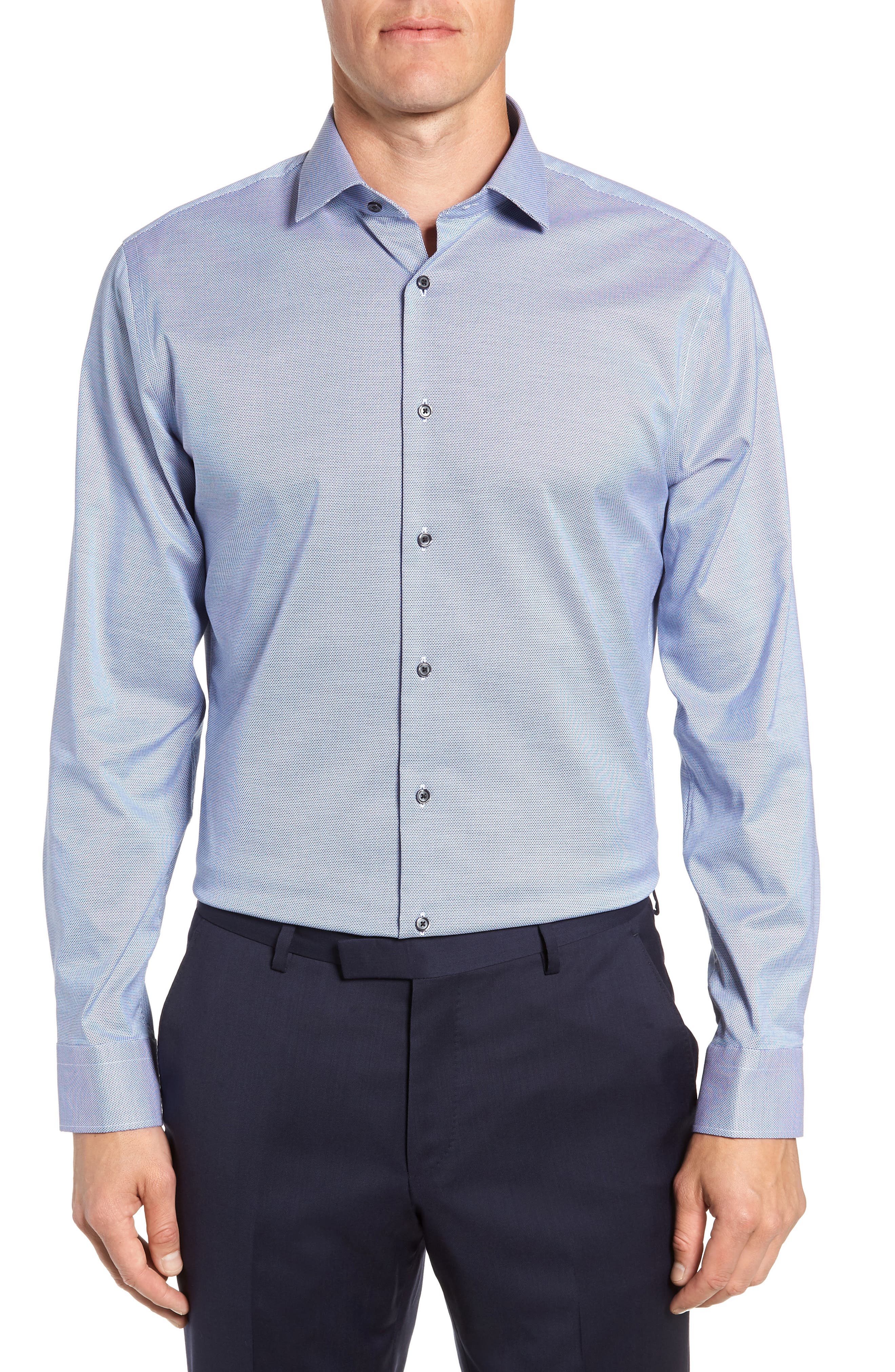 calibrate slim fit dress shirt