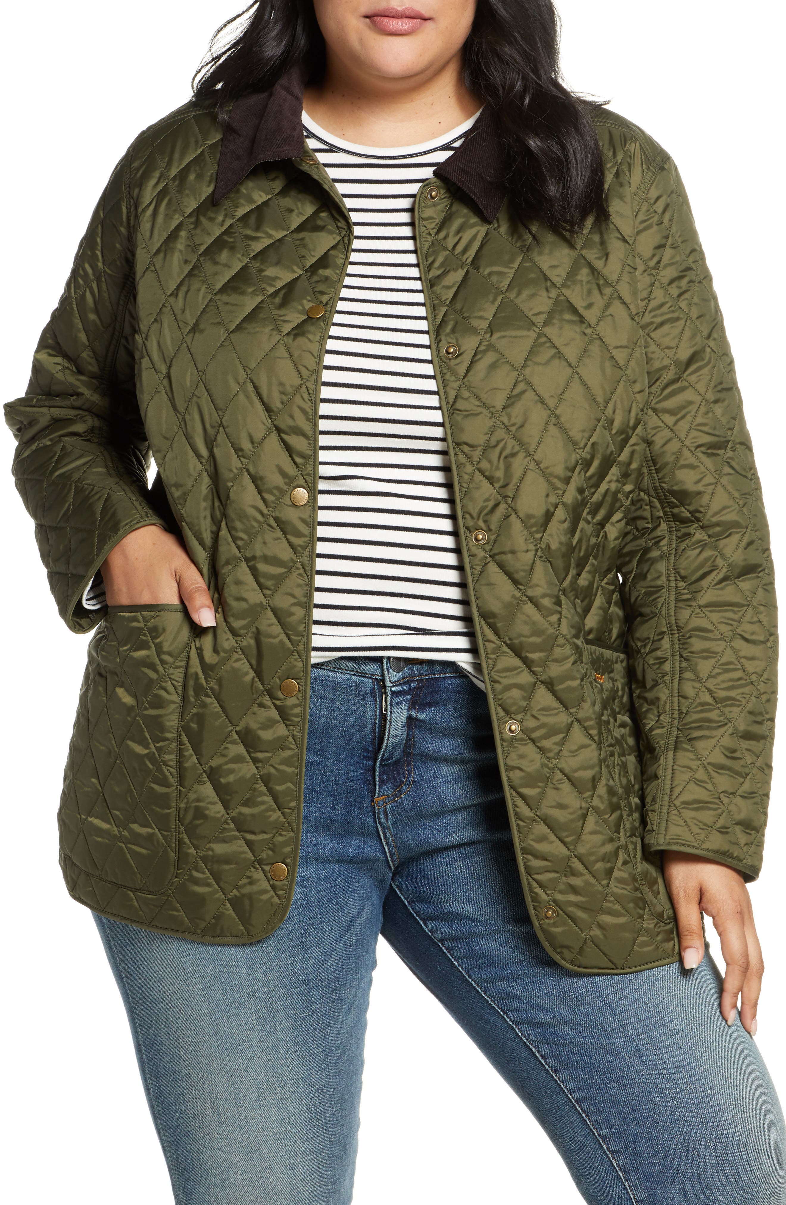barbour quilted utility jacket