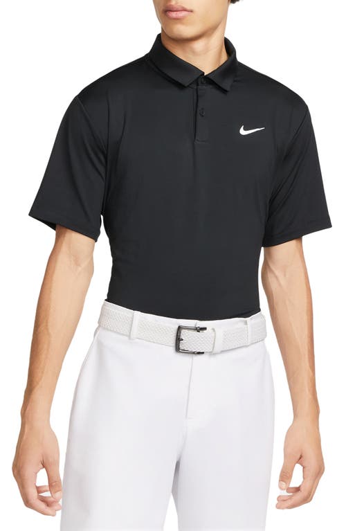 Nike Golf Dri-FIT Tour Solid Golf Polo in Black/White