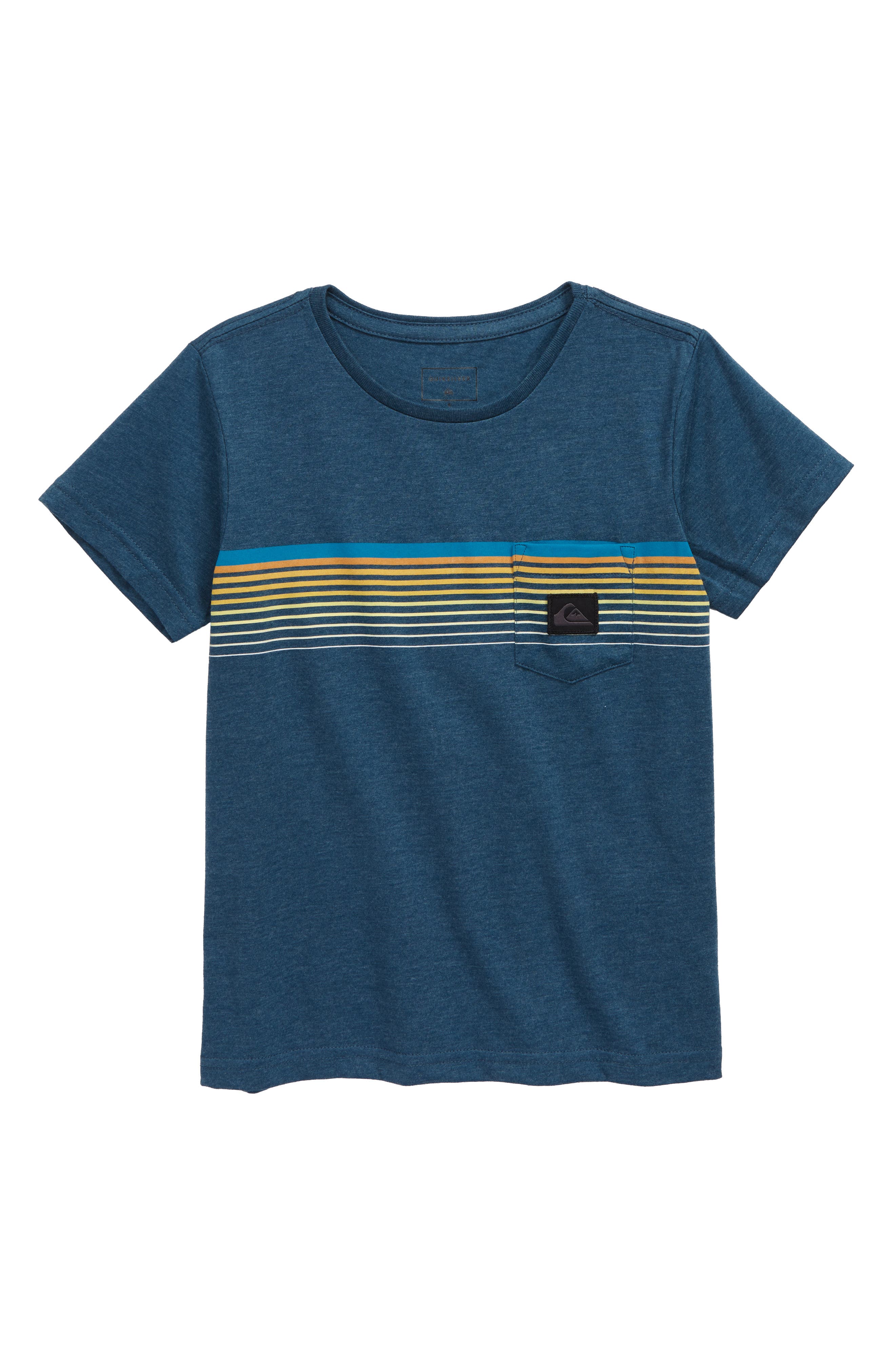 QUIKSILVER Shirt Tshirt Oberteil SLAB POCKET T-Shirt 2020 majolica blue heather 