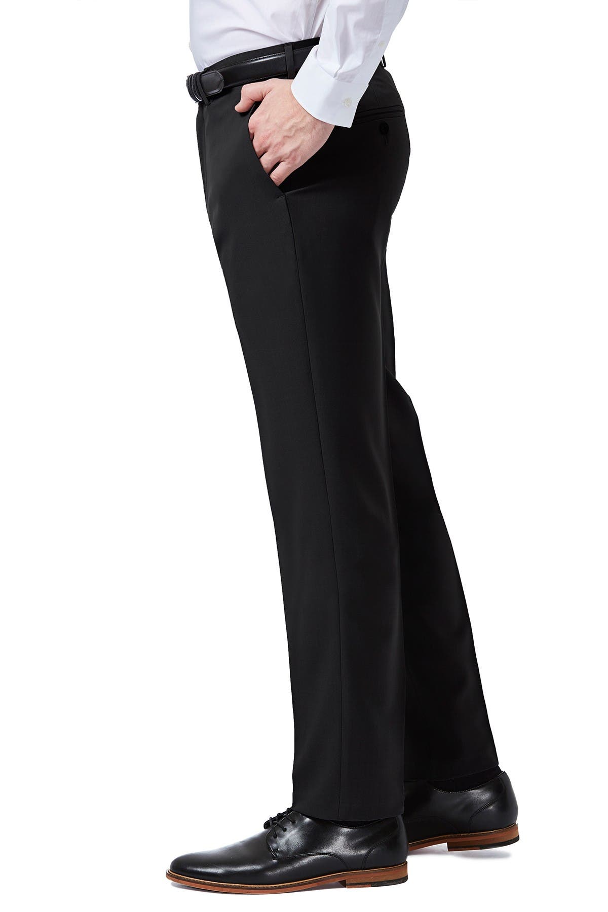 HAGGAR | Premium Comfort 4-Way Stretch Slim Fit Flat Front Dress Pants ...