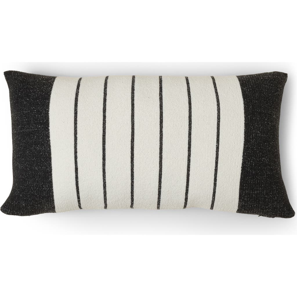 Barefoot Dreams Cozychic® Border Stripe Pillow In Cream/carbon