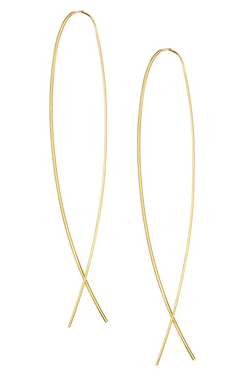 Lana Jewelry Flat Upside Down Hoop Earrings in Yellow Gold at Nordstrom