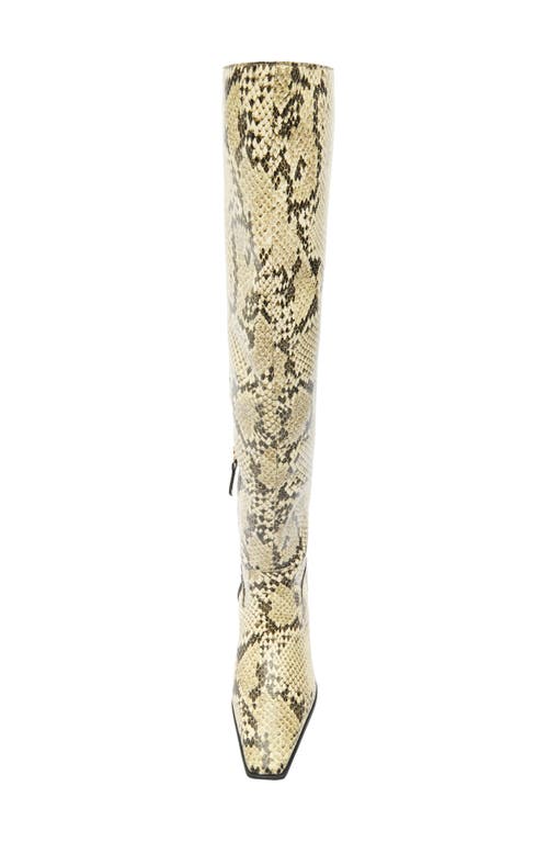 Shop Schutz Helena Over The Knee Boot In Animal Print