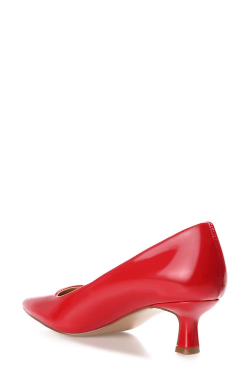 Shop Journee Collection Celica Pointed Toe Pump In Patent/red
