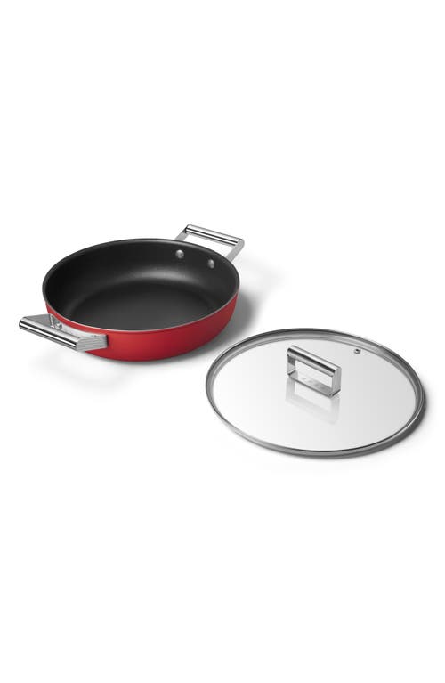smeg '50s Retro Style 11-Inch Pan in Matte Red at Nordstrom