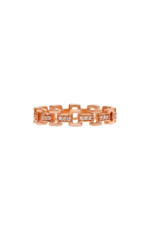 Sethi Couture Cesta Diamond Link Ring in 18K Rg at Nordstrom, Size 6.5