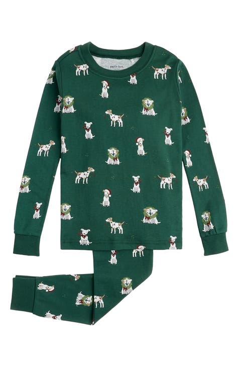 Jack Frost Russell Print Fitted Cotton Two-Piece Pajamas (Baby)