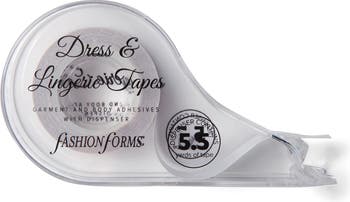 Fashion Forms Women's Dress Tape With Dispenser Lingerie Solutions Clear New