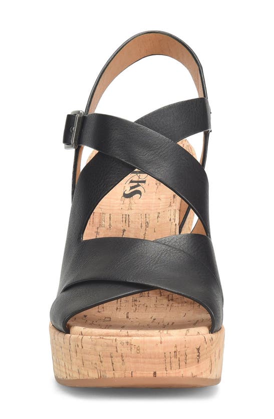Korks Brigitte Wedge Platform In Black