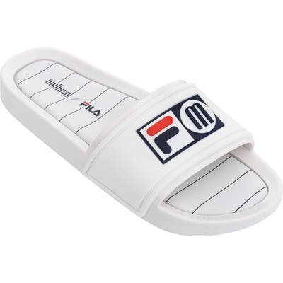 Melissa X Fila Sport Slide, White