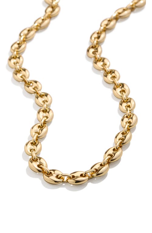 Shop Baublebar Mariner Chain Link Necklace In Gold