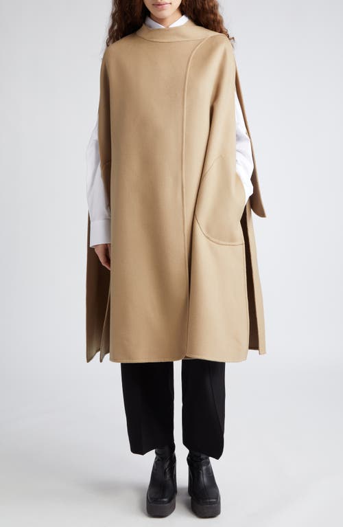 Stella McCartney Double Face Wool Cape in 2745 - New Camel at Nordstrom, Size 8 Us