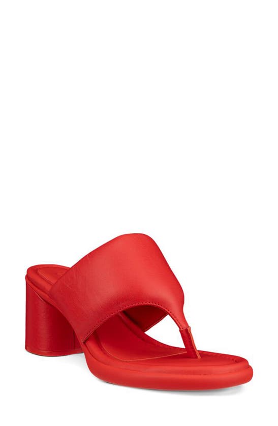 Ecco Sculpted Lx Slide Sandal In Scarlet