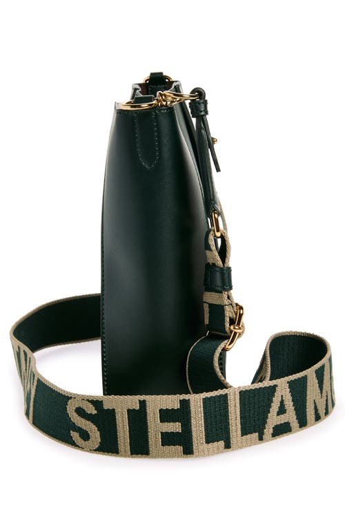 Shop Stella Mccartney Mini Faux Leather Crossbody Bag In Pine