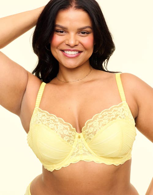 Shop Adore Me Perla Contour Balconette Bra In Light Yellow