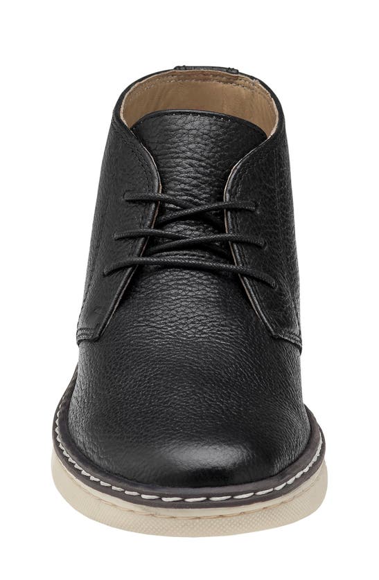 Johnston & Murphy Mcguffey Chukka Boot In Black Full Grain