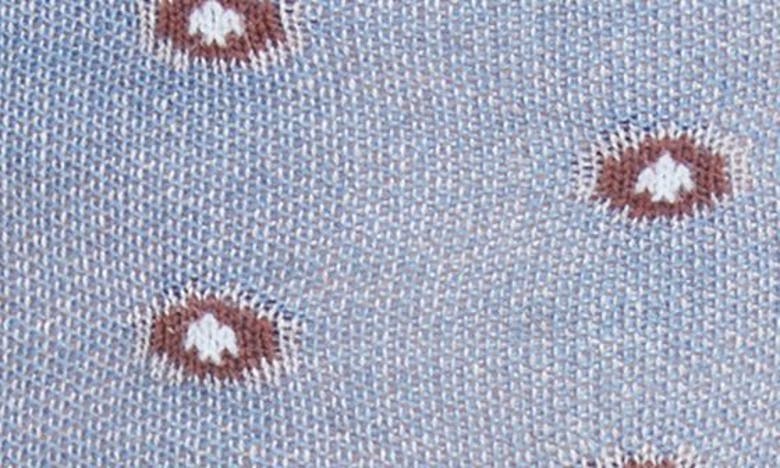 Shop Edward Armah Shadowed Dot Tall Compression Dress Socks In Gray