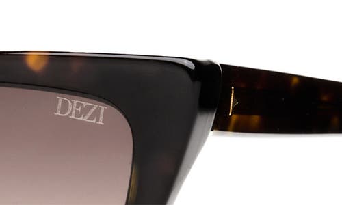 Shop Dezi Gato 55mm Cat Eye Sunglasses In Tort/brown Gradient